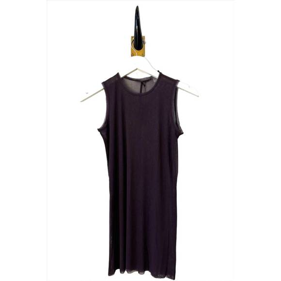 NEW BRAZEAU TRICOT women's pinot silk tulle tank in black - Picture 1 of 1